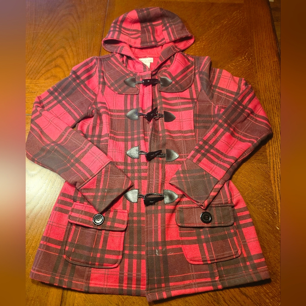 Red Plaid Jacket Womens Medium